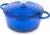 Nuovva Enamelled Cast Iron Dutch Oven Pot with Lid-6.4 Quart Non Stick Casserole Pot-Heavy Duty & Oven Safe up to 500° F for Bread Baking, Braising, Stews, Roasting – 28cm Dark Blue