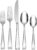 Oneida Moda 65-Piece 18/10 Stainless Steel Silverware Set for 12, Flatware