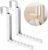 BAKON Over The Door Hanger Folding Clothes Drying Rack, Folding Hanging Coat Rack for Indoor Laundry Room Compact Small Space Foldable Portable Clothing Hanger Hook Collapsible- 2 Pack