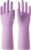 LANON wahoo Cleaning Gloves with Cotton Flocked Liner, Mauve Mist, Medium | Skin-Friendly, Dish Washing, Reusable,Latex Free, DEHP-Free,Non-Slip, Dishwashing Household Kitchen Gloves