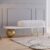 homary 47.2″ Modern Entryway Bench, Wooden Boucle Upholstered Bench with Abstract Metal Legs, Lambswool Cushioned Seating for Entryway, Bedroom or Living Room