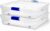 HOMZ 56 Quart Clear Plastic Underbed Storage Bins, Pack of 2 Large Organizer Containers with Secure Latching Lids, Easy Grip Handles and 4 Gliding Wheels, Stackable and Nestable