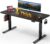 Black 60×28 in Electric Standing Desk, 1 Inch Thick Tabletop | Double Beam Frame, Holds 220lbs, Sit Stand, 3 Memory Height Adjustment, Extra Deep Table Top, Black Frame