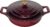 La Cuisine Enameled Cast Iron Braiser Sauté Pan Shallow Dutch Oven with Golden Knob for Lid Internal Matt Black Enamel 3.75 QT 11″ / 28cm Ø Oven-Safe 550°F/276°C, Cranberry