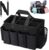 Wearable Large Cleaning Caddy Bag for Housekeepers (Black) | Cleaning Supplies Organizer with Adjustable Shoulder, Waist & Handle Straps, Detailing Bag for Kitchen Supplies