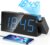 Mesqool Digital Projection Alarm Clock with Dual Alarms, 5 Levels Dimmer | 180° Rotatable Projector,12/24H & DST, Large LED, Snooze, with Battery Backup, Loud Alarm Perfect for Heavy Sleepers