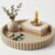 OAKOA Round Decorative Tray Coffee Table Tray – Resin Circle Tray Decor | Coffee Table Decor for Living Room – Coffee Table Centerpiece Tray – Bandejas Decorativas – Decor Tray for Home Decor