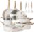 CAROTE 21pcs Pots and Pans Set, Nonstick Cookware Sets, with Egg Pan | Induction Kitchen Cooking Set, Durable, Easy Food Release, Fast & Even Heating, with Frying Pan