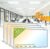 YXL 4 Pack 2×4 LED Flat Panel Light Drop Ceiling Light Fixture, 9576LM, 5CCT LED Drop Ceiling Office Light, 72W/60W/50W/40W/30W Selectable,6500K/5000K/4000K/3500K/3000K,Dimmable 0-10V,ETL