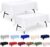2-Pack 60×102 inch White Table Cloths, Solid Stain and Wrinkle Resistant Oblong Tablecloth, Premium Plain Weave Polyester Fabric Rectangle Table Linen Covers for Hotel, Wedding