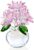 Ornalrist Crystal Pink Daisy Flower Figurine Statue Collectible Glass | Pink Daisy Bouquet, Floral Collectible Decor, Gifts for Friends Women, With 5 Flowers