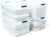 Rubbermaid Cleverstore 95 Qt Clear Storage Bins with Lids, 4-Pack, Stackable, BPA-Free, Made in USA