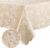 Smiry Rectangle Table Cloth, Waterproof Heavy Duty Vinyl Tablecloths, Wipeable Washable Table Cover for Kitchen and Dining Room (Beige, 60″ X 84″)