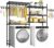 U5 Over the Washer and Dryer Storage Shelf, Laundry Room Space Saver Bathroom Storage and Organizer Rack for Hanging Towels and Drying Clothes with 5 Wire Shelves, 58.2″W x 13.4″D x 77.5″H, Black | Bathroom Storage and Organizer Rack for Hanging Towel and Drying Clothes with 5 Wire Shelves, 58.2″W x 13.4″D x 77.5″H, Black
