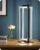 EDISHINE Modern LED Table Lamps, 750LM Dimmable Nightstand Lamp, Silver | 3 Color Temperatures, Angle Adjustable, Dual-Frame Rectangle, Ideal for Living Room, Bedroom