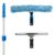 Unger Professional Connect and Clean Total Pro Cleaning Kit, All-in-One Household Window Washing with Streak-Free Results, Includes 12” Squeegee, 14” Scrubber Washer, Telescopic Pole Extends Up to 6’