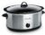 Crock-Pot 7-Quart Manual Slow Cooker, Family Size Serves 8+ People & Fits 6-lb Roast, Removable Stoneware with Warming Setting, Dishwasher Safe for Easy Cleanup, Stainless Steel