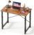 DUMOS 32 Inch Small Computer Desk, Gaming Desks for Home Office Bedroom | Modern Study Writing Work Table, Craft PC Desk Simple Workstation with Reinforcement Structure, Rustic Brown