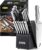 McCook Knife Set Sharp Kitchen Knife Block Set w Built-in Sharpener | German Forged Stainless Steel,15 PC,Razor Sharp,Anti-Rust,Restaurant Grade,Ergonomic Handle,Full Tang,Gift Box