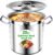 Stainless Steel Stock Pot，20QT Large Stock Pot with Lid for Boiling Cooking Soup Stew Canning, Heavy Duty Tri-Ply Bottom for Boiling Cooking Soup Stew Canning Cooking Pots, Cookware Sauce Pots