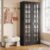 Tribesigns Tall Shoe Cabinet with Doors, 8-Tier Modern Shoe Storage Cabinet | Shoe Rack Cabinet with Adjustable Shelves, Stable and Sturdy, Tall Shoe Organizer for Entryway, Hallway, Closet, Black