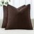 MIULEE Decorative Linen Pillow Covers 20×20 Inch Dark Brown | Boho Farmhouse​ ​Fall Autumn Couch Throw Pillows for Bed, Pack of 2 Accent Modern Pillowcases, Sofa Livingroom Home Decor