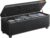 VASAGLE EKHO Collection – Storage Ottoman Bench, Entryway Bedroom Bench, 25 Gallons, Synthetic Leather with Stitching, Mid-Century Modern, Safety Hinges, Loads 660 lb, Ink Black ULOM075B01