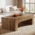 Tribesigns Rectangular Coffee Table for Living Room, 51-Inch Farmhouse Accent Center Cocktail Tea Table with Sturdy Base, Vintage Tea Furniture for Home Reception, Rustic Brown